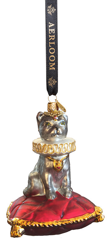 Jester Cat - multi coloured - glass baubles Christmas decorations
